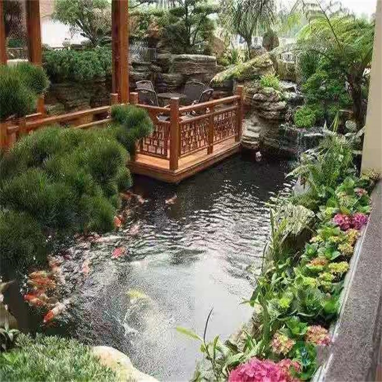 象山大型庭院假山鱼池景观设计